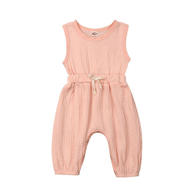 

Newborn Baby Boys Girl Kids Linen Bodysuit Romper Jumpsuit Clothes Sunsuit