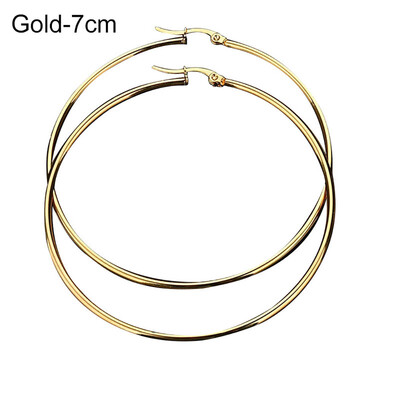 

Unique Women Big Circle Hoop Earrings Stainless Steel Party Club Pub Jewelry