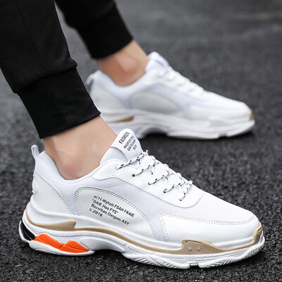 

2019 new mens shoes summer breathable Korean version of the trend of sports&leisure shoes students running shoes wild old shoes men