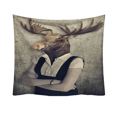 

Toponeto Animal Tapestry Portrait Decor Fashion Creative Fun Animal Theme Art Print