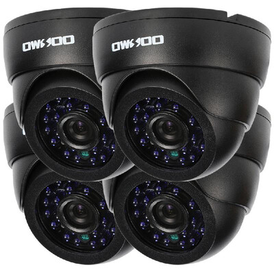 

460ft Cable 36mm 24LEDs IR-CUT Night View Plug And Play OWSOO 800TVL CCTV Security Surveillance Kit 4Indoor Camera Plug EU