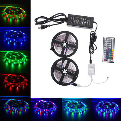 

〖Follure〗10M 600leds SMD 3528 RGB LED Light Strip44 key IR12V 5A Power Supply Kit