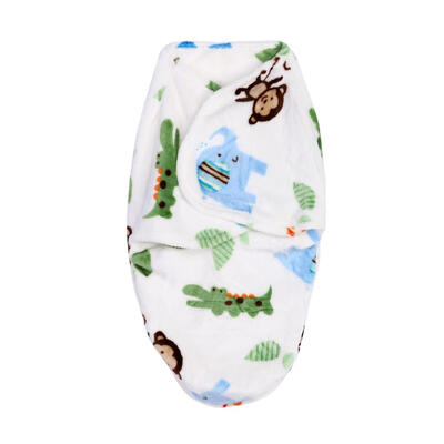 

Newborn Baby Swaddle Wrap Soft Short Plush Blanket Swaddling Sleeping Bag
