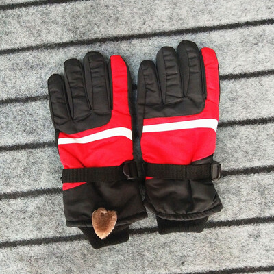 

QIUYAN Riding leather gloves winter warm plus velvet thickening cycling cold men 18462