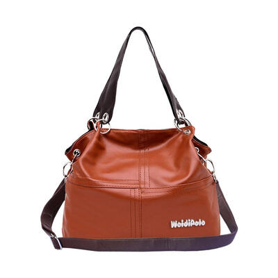 

Retro Women PU Handbag Tote Zipper Large Capacity Trendy OL Shoulder Bags