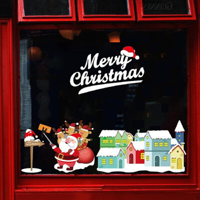 

Christmas Window Snowflake Cling Decals Stikcers Decorations For Holiday Celebration