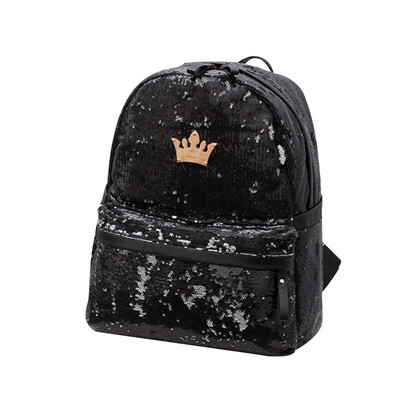 

Tailored Women Outdoor Crown Sequins Colorful Backpacks Travel Bag School Package