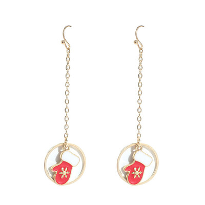 

Christmas Enamel Xmas Tree Drop Dangle Earrings Ear Stud Women Lady Hot Jewelry