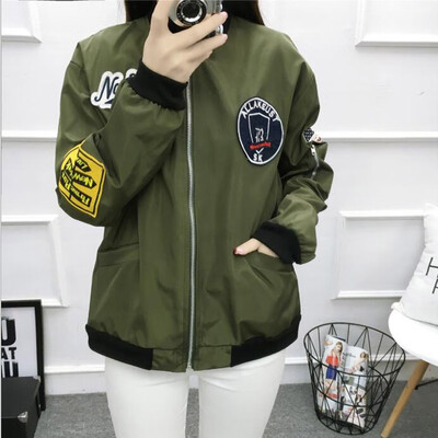 

Toponeto Women Casual Fashion Baseball Jersey Jacket Long Sleeve O-Neck Jacket