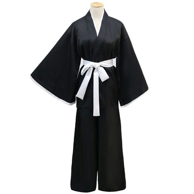 

Tailored Womens V Neck Solid Color Long Sleeve Japanese Kimono Series Casual Blouse Suit