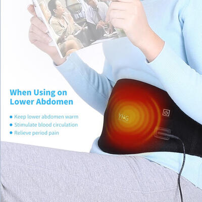 

Greensen Heated Waist Belt Black  Waistband with a 2M Long Direct Charge Charger&USB Charging Cable