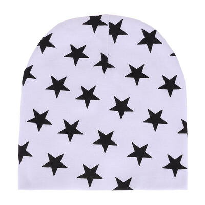 

Winter Cute Stars Print Baby Hat Girls Boys Caps Warm Cotton Kids Beanie