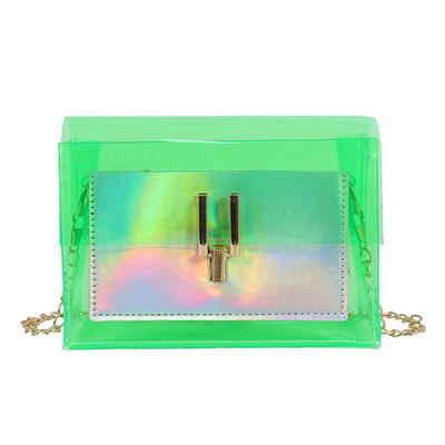 

Women Shoulder Bag Laser Transparent PVC Crossbody Summer Messenger Bags