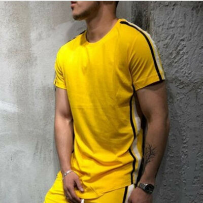 

Casual Shirt Mens Tee Top Short Sleeve GYM Slim Fit Soft T Shirt New Sport Shirt