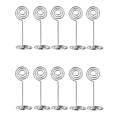 

〖Follure〗10pcs Wedding Place Card Holder Picture Memo Note Photo Name Clip Resin Base