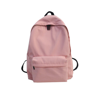 

Simple pure color schoolbag ladies shoulder bag recreational waterproof original dormitory ins bag high school students new campus