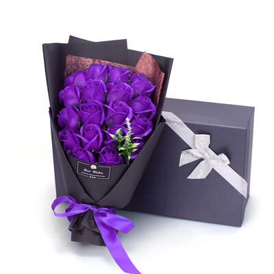 

18pcs Preserved Rose Flower Soap Small Bouquet Gift Box Wedding Party Decor
