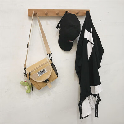 

Baggage Canvas Baggage Girls One Shoulder Skew Baggage Sports Men Chao Boys Student