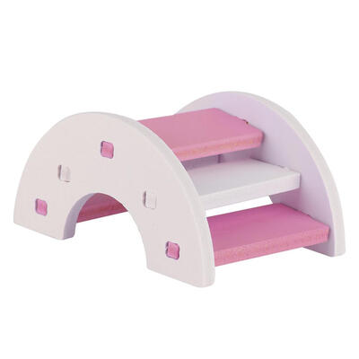 

Cute Hamster Wooden Ladder for Small Animals Pets Climbing Rainbow Bridge