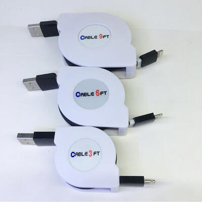 

Retractable Lightning Cable 2A Fast Charge Cord For IPHONE-1m