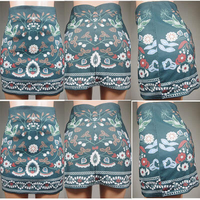

UK Girls Ladies Fashion Waist Skirt Korean Style Denim Short Solid Mini Skirts