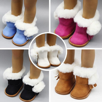 

Handmade Fashion Plush Winter Boots Shoes for 18inch American Girl Doll Shoes