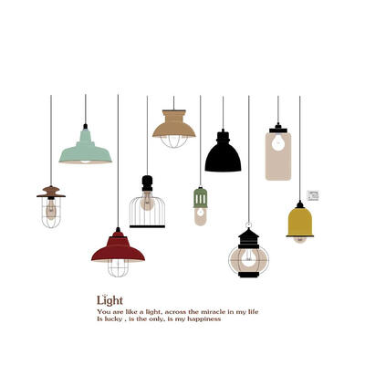 

Creative Chandelier Waterproof Removable Self-adhesive Wall Sticker Decals