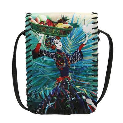 

Ethnic Printing Shoulder Messenger Handbags Women PU Leather Crossbody Bags