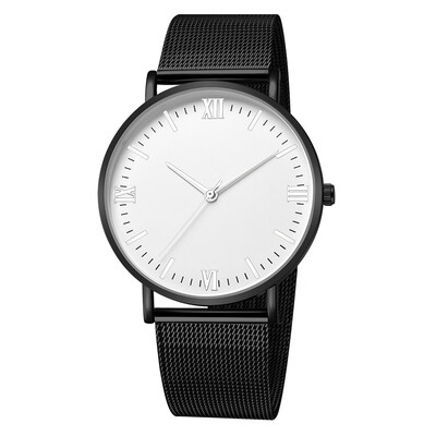 

Gobestart Fashion Mens Women Sport Stainless Steel Case Band Quartz Analog Wrist Watch