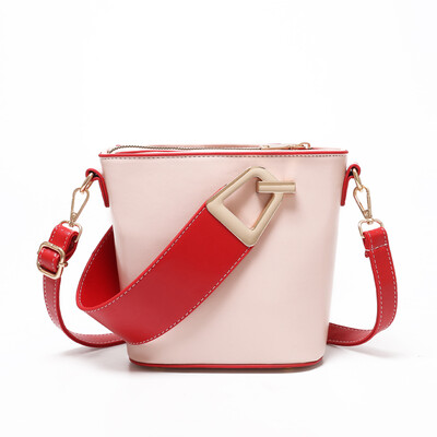 

Shangxin Baggage Girl Fashion Small CK Simple Water Barrel Baggage Mini-net Red Texture Baituan Slant Baggage