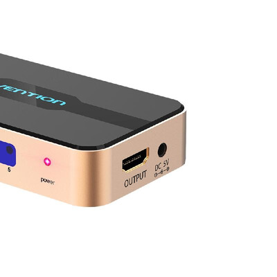 

VENTION HD Switcher HD 5 in 1 Splitter with 4K Full HD 1080P 3D Effect IR Remote Control for LaptopSTBXBOXProjector