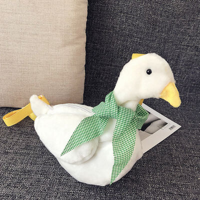 

New Bags For Women Fashion Handbags Cute Girls Plush Duck Sweet Plush Ribbons Shoulder Bag Cartoon Duck Crossbody