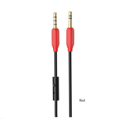 

HOCO Stereo Audio Cable 35mm Male To Male Aux Cable For IPHONE Car Headset Speaker Player Aux Cord With Microphone-1m