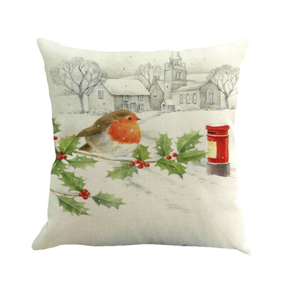 

Siaonvr Christmas Pillow Cover Pillowcases Decorative Sofa Cushion Cover 45x45cm