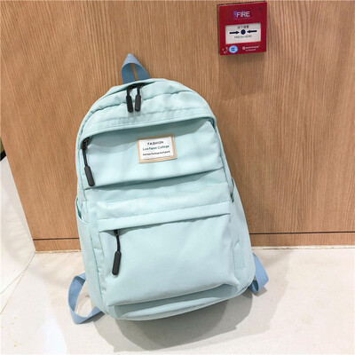 

Ins bag female Korean high school backpack college students ancient sense of simplicity&large capacity Joker computer bag back