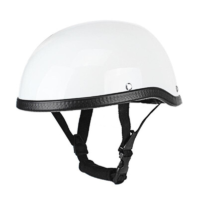 

Retro Style Motorcycle Half Helmet ABSCotton Plastic Cap- Bright Black for Motorcyclist Biker RidderOne SizeUniversal Washable