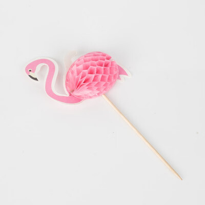 

FUNNYBUNNY 4pcs Flamingo Cupcake Topper Picks Pineapple Topper WeddingBirthday Luau Party Decoration Baby Shower Supplies