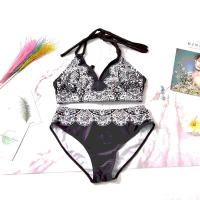 

Sexy Women Plus Size Swimwear Bikini Set High Waist Bathing Suit Swimsuit Ruffle