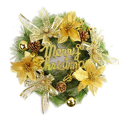 

Christmas Wreath Hanging Ornaments Christmas Garland Decorations Christmas Ornaments Door Window Arrangement Decoration