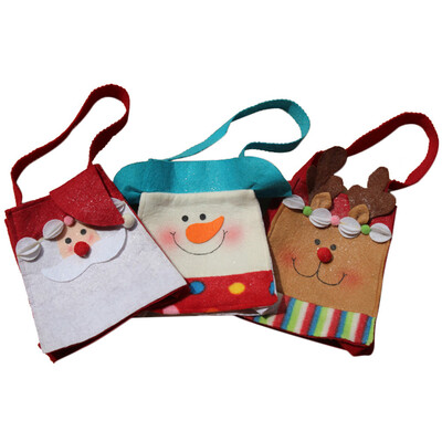 

〖Follure〗3 PCS Christmas Santa Claus Snowman Gift Candy Bag