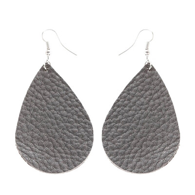 

New Fashion Women Jewelry Leather Teardrop Waterdrop Bohemian Earrings