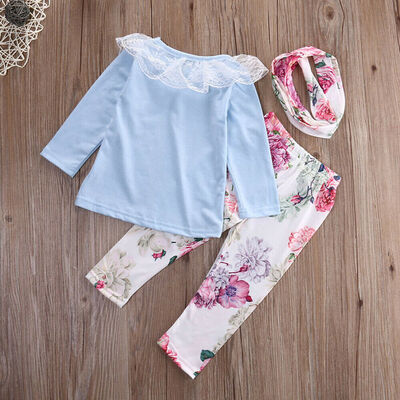 

SUNSIOM Toddler Infant Kids Baby Girl Clothes T-shirt Top Pants Outfit Sets Tracksuit