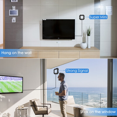 

Greensen TV Antenna 60 Miles Range Amplified Indoor Smart Digital 1080P HD 4KTV Antenna