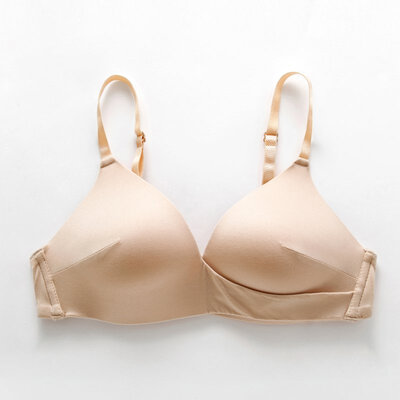 

Fashion Sexy Bra Thin Smooth Bras For Women Solid Triangle Cup Lingerie Seamless Wireless Push Up Bra Beautiful Back Bralette