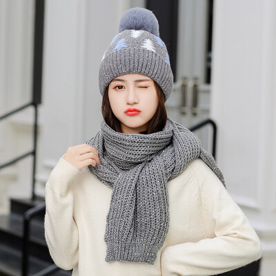 

Hat Womens winter Korean fashion all kinds of plush warm autumn&winter cycling womens sweet&lovely knitting wool hat