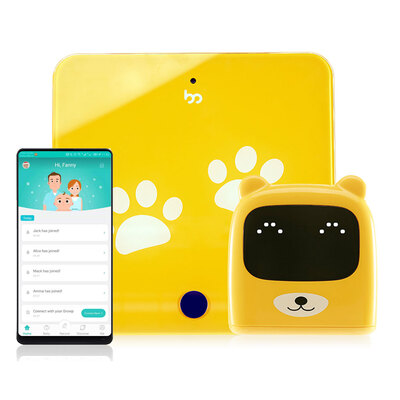 

BT Smart Body Fat Scale & Measuring Tape Digital Baby Weight Scales Height Ruler Baby Growth Track with iOS Android App