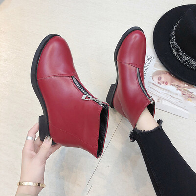 

Zip short boots before boots women spring&autumn Martins short boots women Joker autumn thin boots single boots