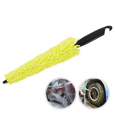 

Car Wheel Brush Plastic Handle Vehicle Cleaning Brush Wheel Rims Tire Washing Brush Auto Scrub Brush Car Wash Sponges Tools