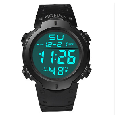 

Men LED Light Digital Sport Watch Fashion Business Outdoor Big Dial Students Automatic Mechanical Gift Multifunction Wristwatch