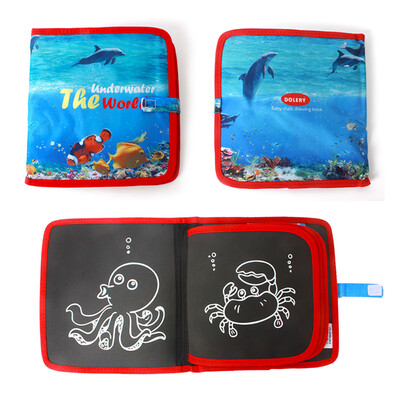 

Kids Portable Chalk Board Doodle & Drawing Book Coloring Book Mess Free Reusable Creativity Early Educational Toys Farm